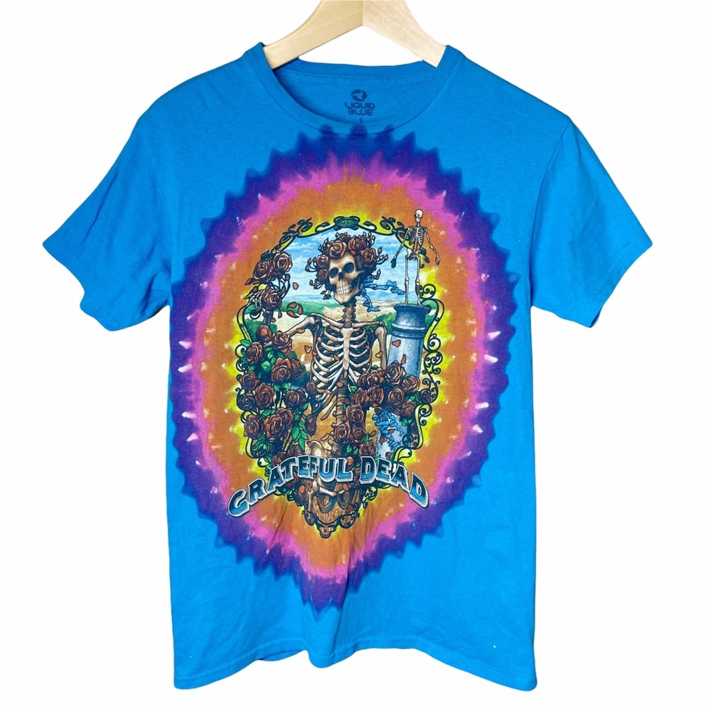 Liquid Blue Grateful Dead Tie Dye Band Tee Unisex Size Small